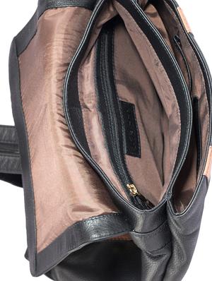black leather fashion backpack - 15059284 - Standard Image - 3