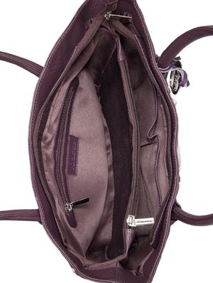 burgundy leather regular handbag - 15059305 - Standard Image - 3