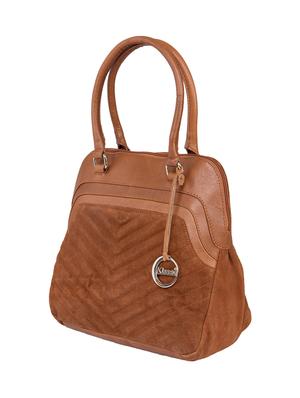 tan leather regular handbag - 15059306 - Standard Image - 4
