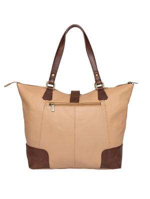 beige leather regular handbag - 15059344 - Standard Image - 2