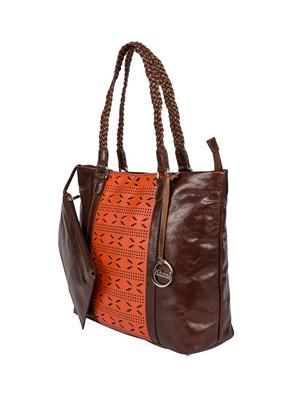 brown leather regular handbag - 15059385 - Standard Image - 4