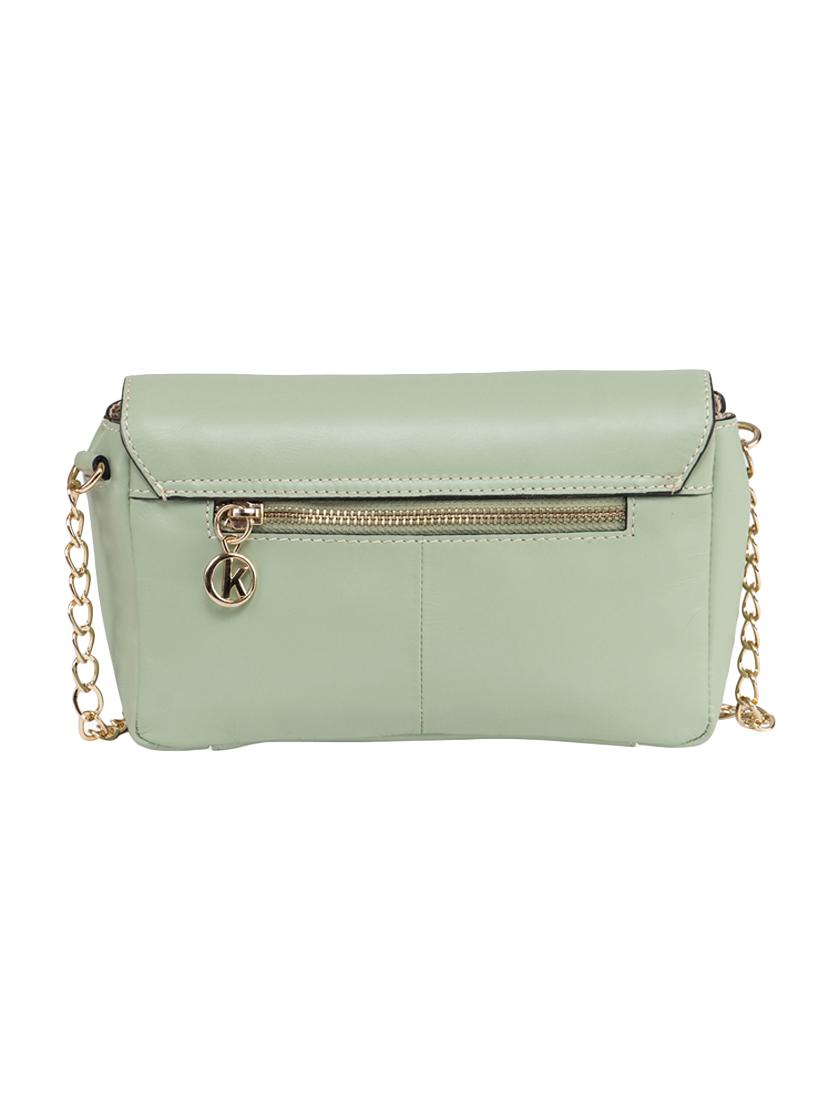 green leather regular sling bag - 15059403 - Zoom Image - 2