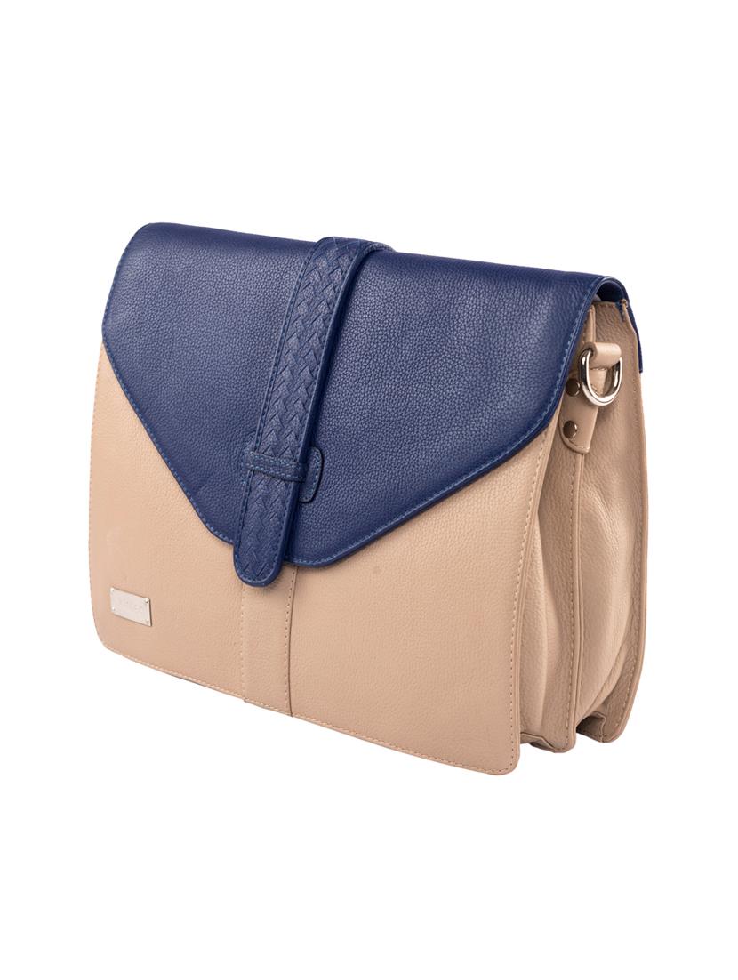 beige leatherette regular sling bag - 15059408 - Zoom Image - 4