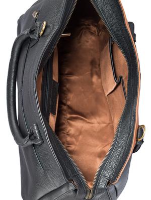 black leatherette regular handbag - 15059413 - Standard Image - 3