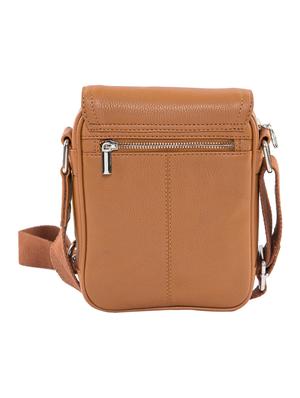 tan leatherette (pu) messengerbag - 15059417 - Standard Image - 2