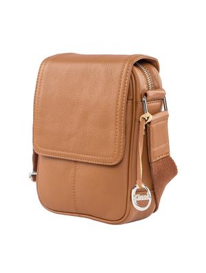 tan leatherette (pu) messengerbag - 15059417 - Standard Image - 4