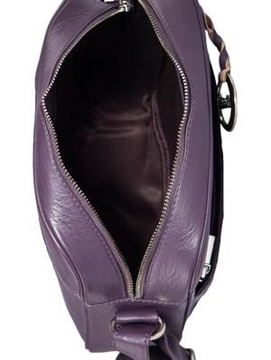 purple leather messengerbag - 15059419 - Standard Image - 3