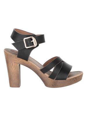 black ankle strap sandal - 15059491 - Standard Image - 2