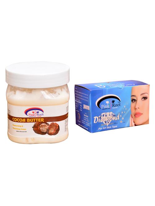 pink root diamond bleach 250gm and pink root cocoa butter cream 500ml - 15059659 - Standard Image - 1