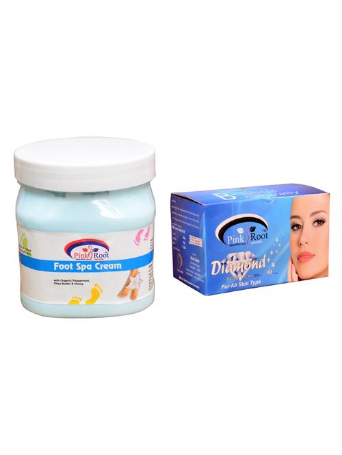 pink root diamond bleach 250gm and pink root foot spa cream 500ml - 15059664 - Standard Image - 1