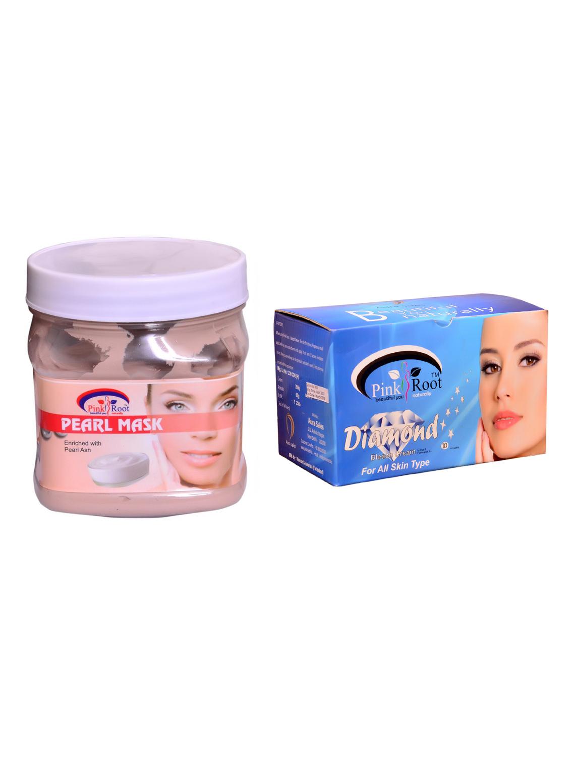 pink root diamond bleach 250gm and pink root pearl mask 500ml - 15059679 - Zoom Image - 1