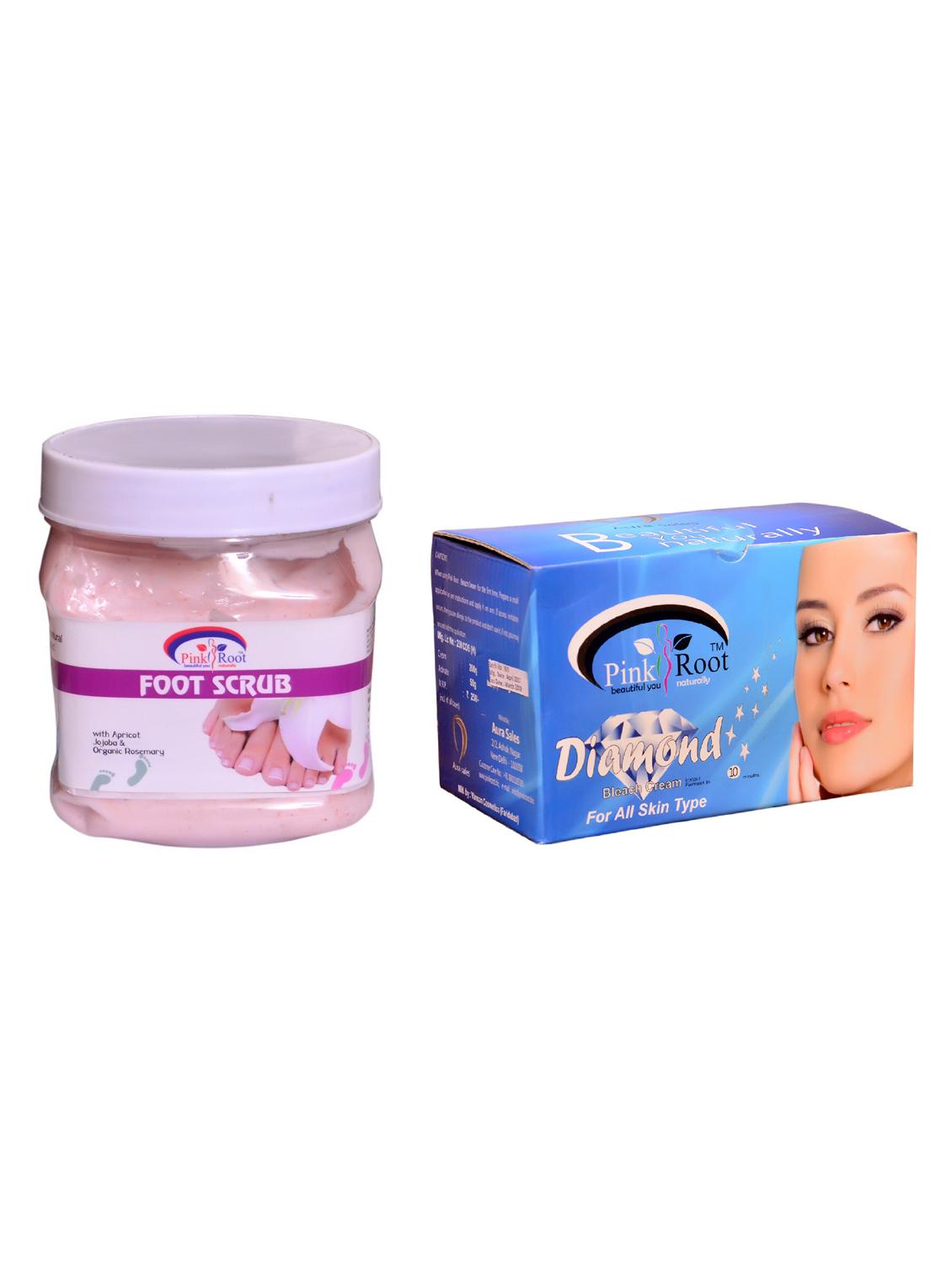 pink root diamond bleach 250gm and pink root foot scrub 500ml - 15059690 - Zoom Image - 1