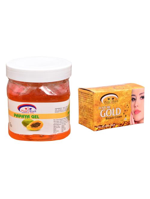 pink root gold bleach 250gm and pink root papaya gel 500ml - 15059735 - Standard Image - 1