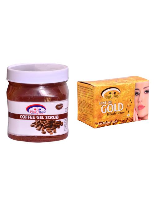pink root gold bleach 250gm and pink root coffee gel scrub 500ml - 15059747 - Standard Image - 1