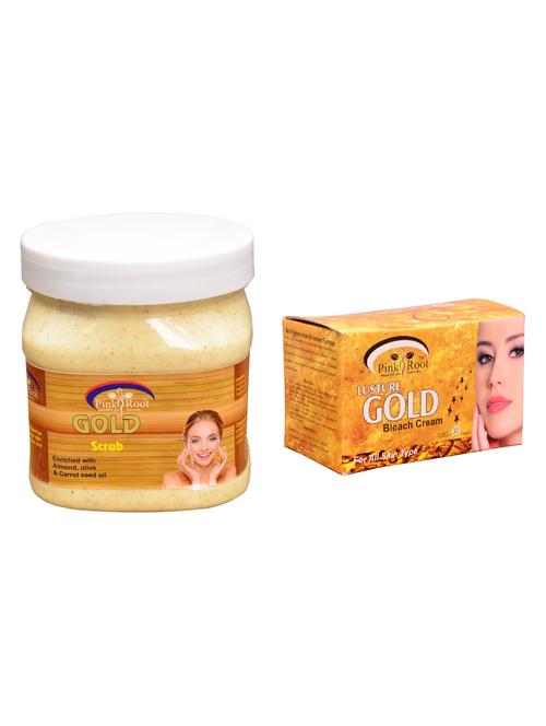 pink root gold bleach 250gm and pink root gold scrub 500ml - 15059751 - Standard Image - 1
