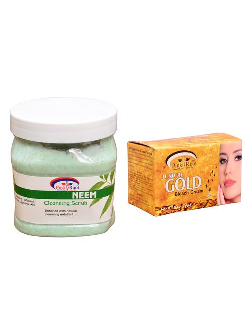 pink root gold bleach 250gm and pink root neem scrub 500ml - 15059754 - Standard Image - 1