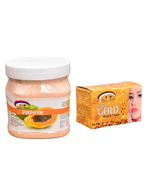 pink root gold bleach 250gm and pink root papaya scrub 500ml - 15059756 - Standard Image - 1