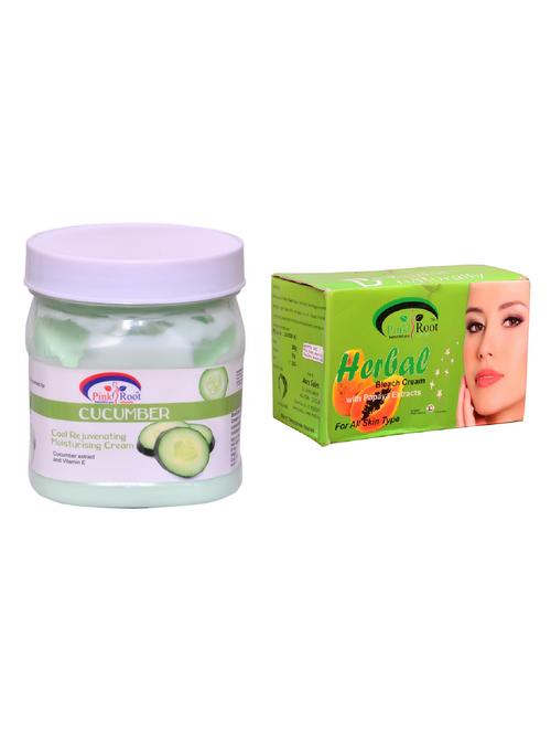 pink root herbal bleach 250gm and pink root cucumber cream 500ml - 15059780 - Standard Image - 1