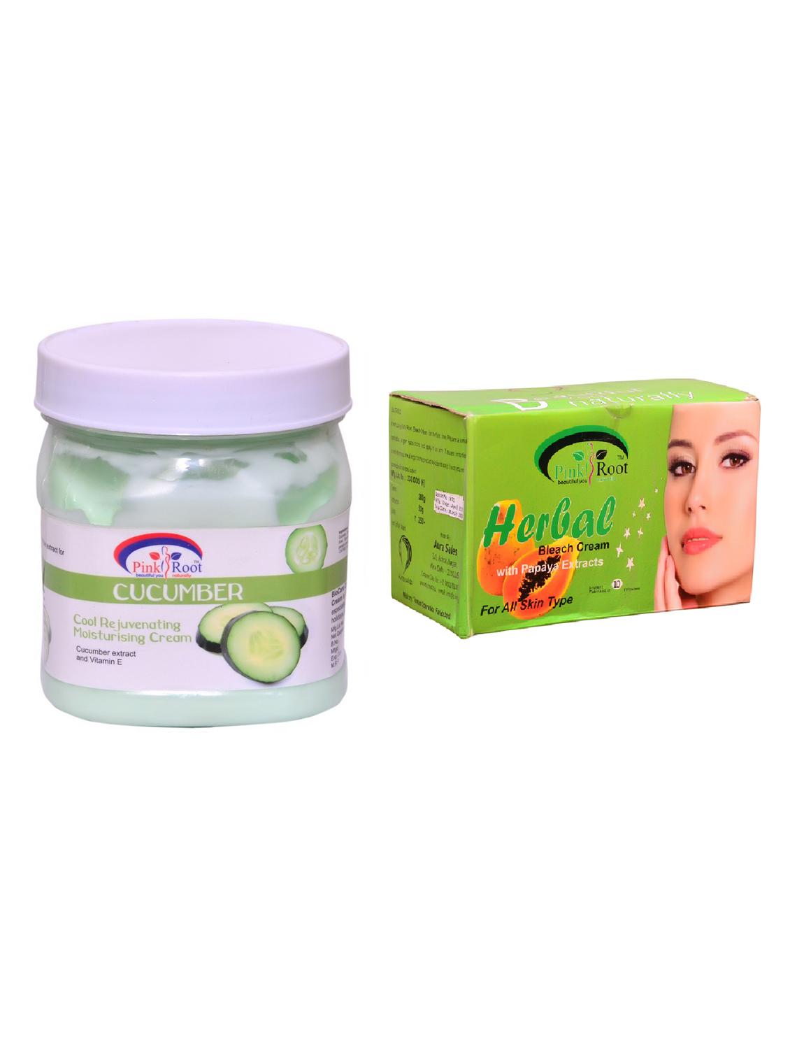 pink root herbal bleach 250gm and pink root cucumber cream 500ml - 15059780 - Zoom Image - 1