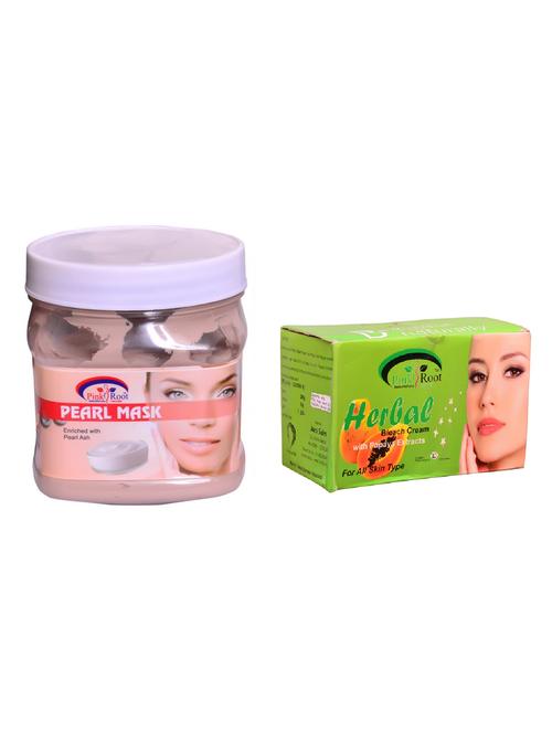 pink root herbal bleach 250gm and pink root pearl mask 500ml - 15059799 - Standard Image - 1
