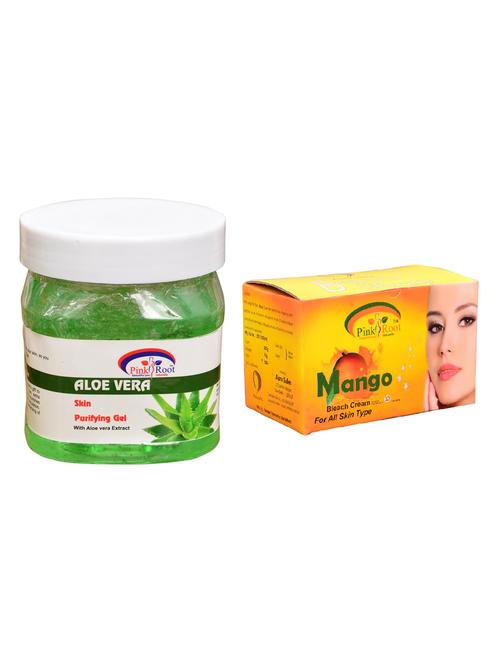 pink root mango bleach 250gm and pink root aloe vera gel 500ml - 15059852 - Standard Image - 1