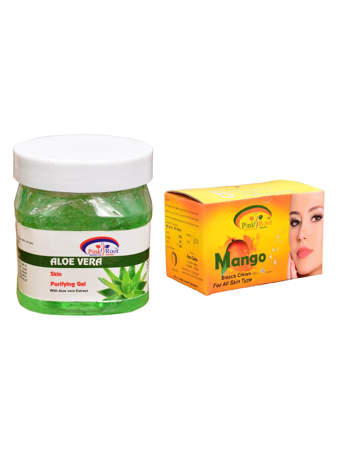 pink root mango bleach 250gm and pink root aloe vera gel 500ml - 15059852 - Zoom Image - 1