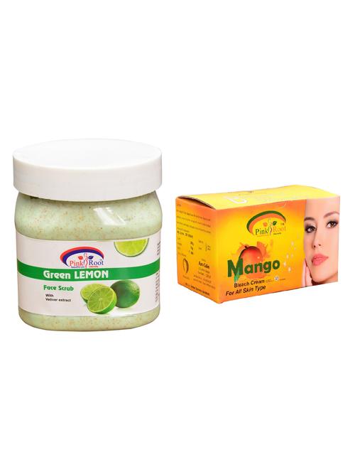 pink root mango bleach 250gm and pink root green lemon scrub 500ml - 15059872 - Standard Image - 1