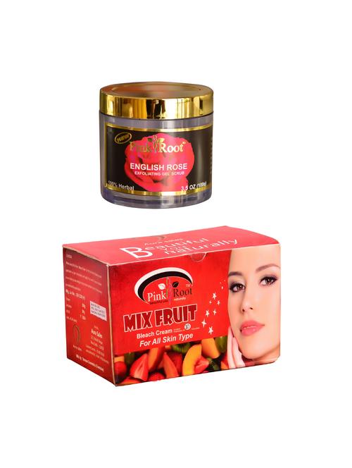 pink root mix fruit bleach 250gm and pink root english rose 100gm - 15059894 - Standard Image - 1
