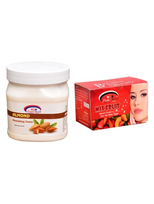 pink root mix fruit bleach 250gm and pink root almond nourishing cream 500ml - 15059898 - Standard Image - 1