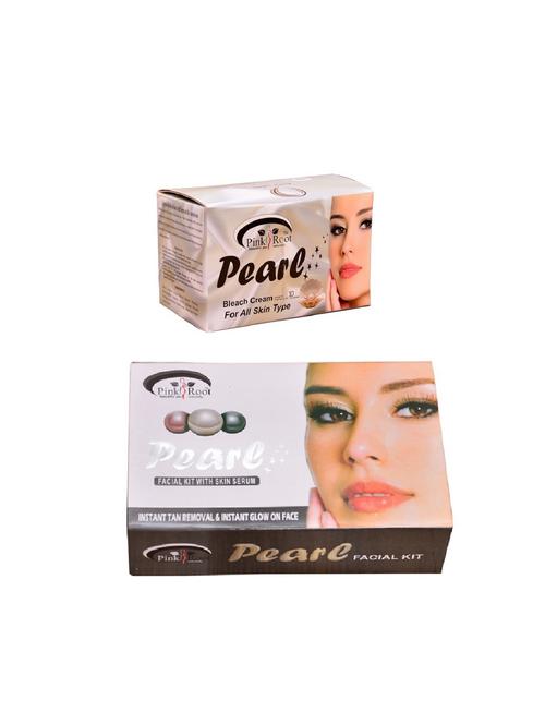 pink root pearl bleach 250gm and pink root pearl facial kit 83gm - 15060065 - Standard Image - 1