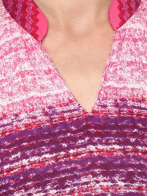 pink cotton straight kurta - 15060220 - Standard Image - 4