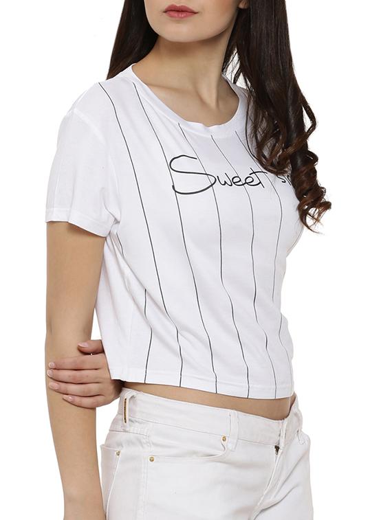 round neck quirky text tee - 15060688 - Zoom Image - 2