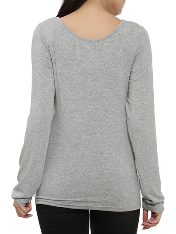 knotted hem quirky text top - 15060698 - Zoom Image - 3