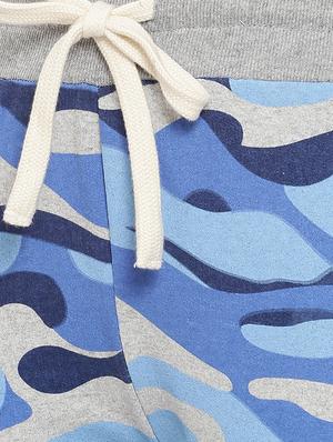 blue camouflage print cotton track pant - 15060712 - Standard Image - 4