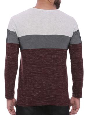 maroon cotton front print t-shirt - 15060717 - Standard Image - 3