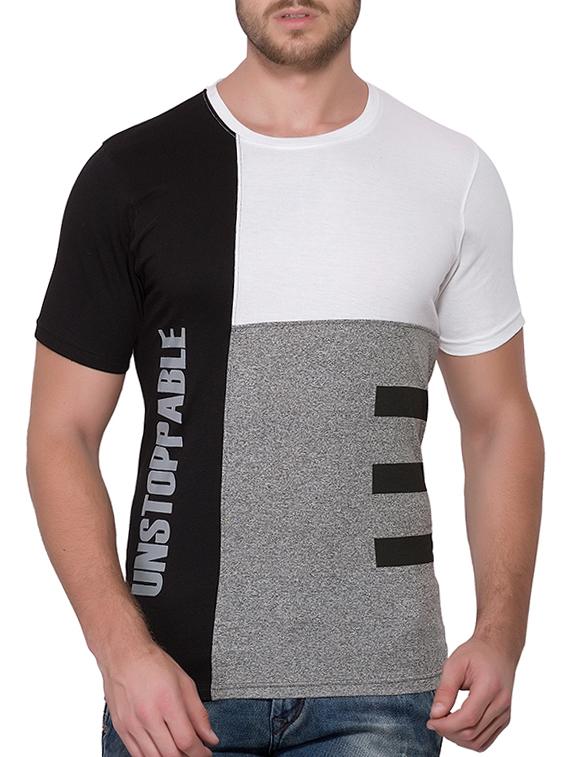 grey cotton cut and sew t-shirt - 15060718 - Zoom Image - 1