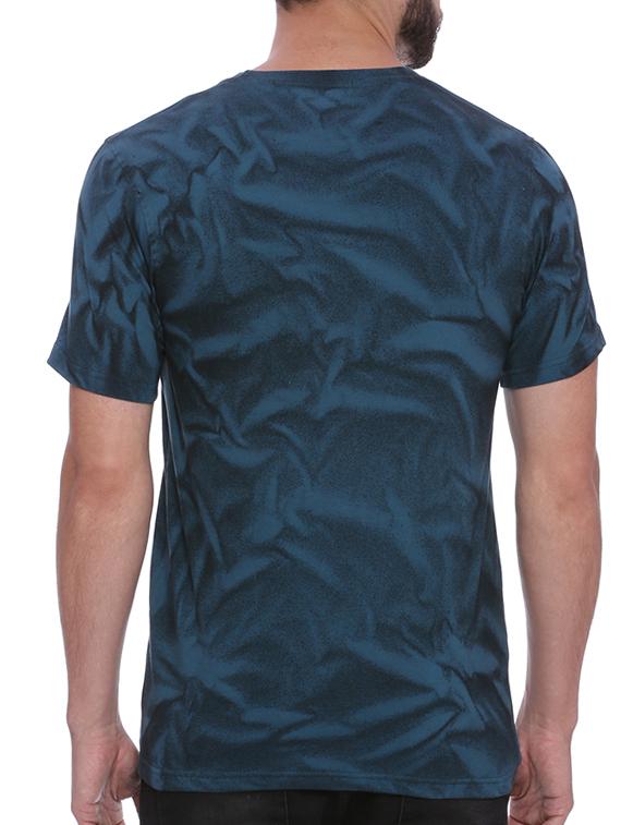 blue cotton all over print t-shirt - 15060725 - Zoom Image - 3