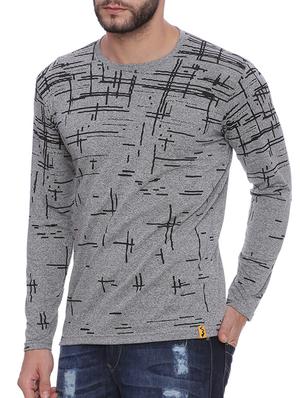 grey front print t-shirt - 15060732 - Standard Image - 2