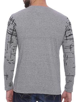 grey front print t-shirt - 15060732 - Standard Image - 3