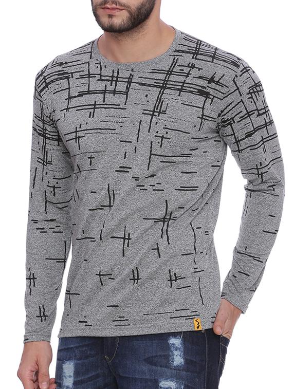 grey front print t-shirt - 15060732 - Zoom Image - 2
