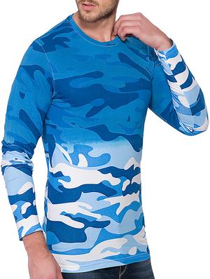blue all over print t-shirt - 15060745 - Standard Image - 2