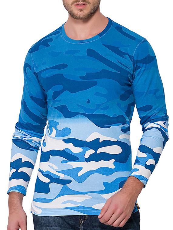 blue all over print t-shirt - 15060745 - Zoom Image - 1