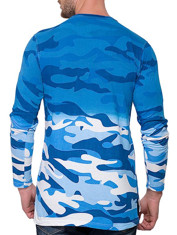 blue all over print t-shirt - 15060745 - Zoom Image - 3