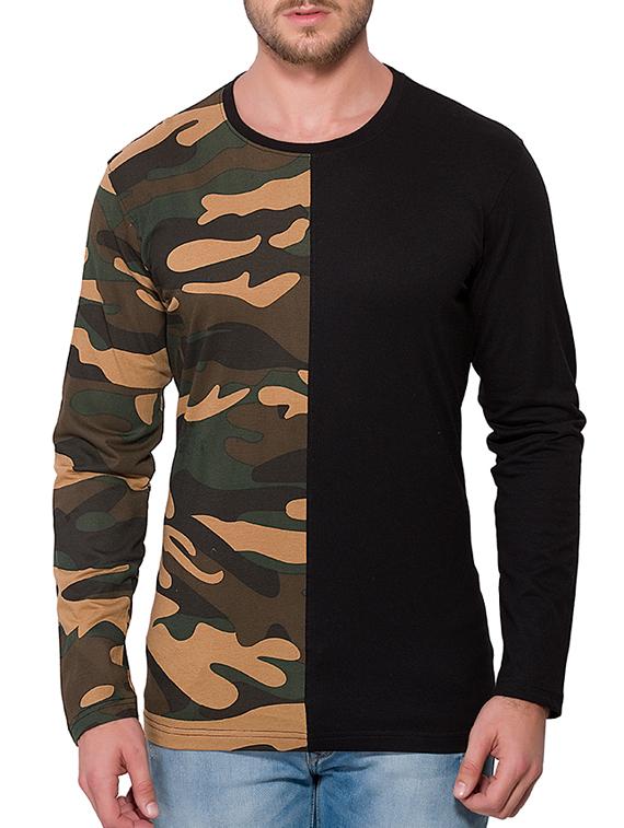 multicolored cotton front print tshirt - 15060765 - Zoom Image - 1