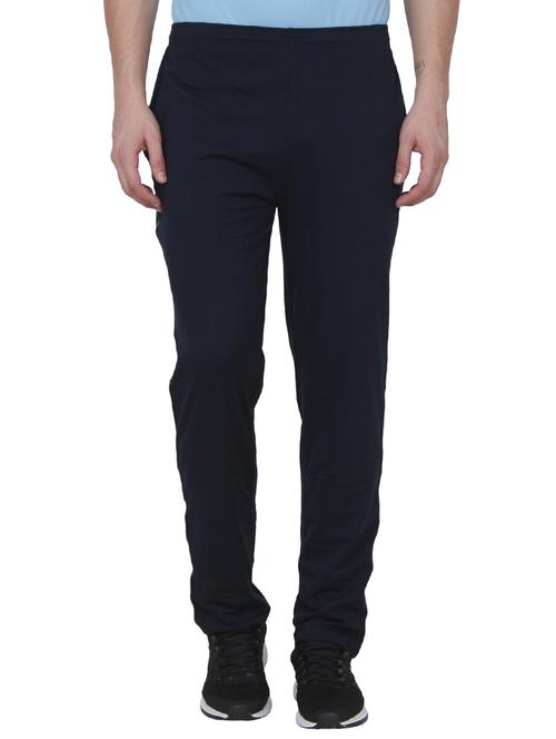 navy blue cotton full length pyjama - 15061269 - Standard Image - 1