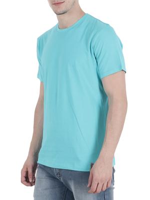 turquoise cotton t-shirt - 15061275 - Standard Image - 2