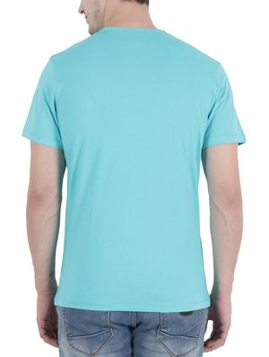 turquoise cotton t-shirt - 15061275 - Standard Image - 3