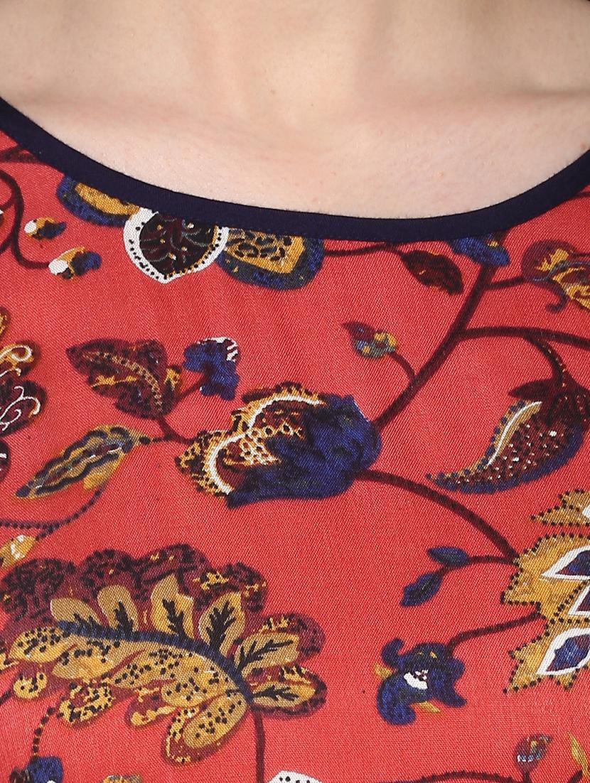 floral flared kurta - 15061752 - Zoom Image - 5