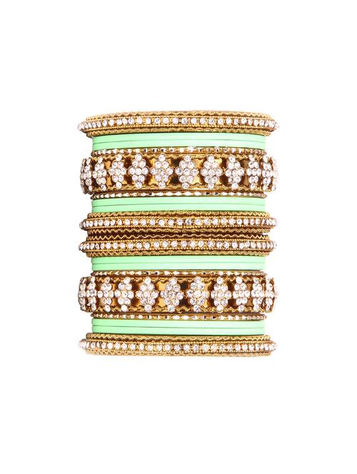 green metal bangle - 15061765 - Standard Image - 1