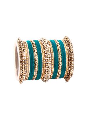 green metal bangle - 15061790 - Standard Image - 2